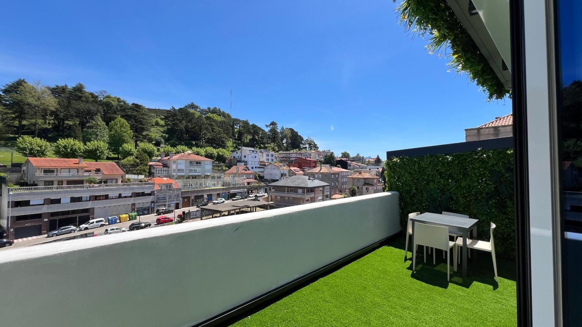 La Terraza Del Atico Con Parking Incluido Apartment Vigo Bagian luar foto